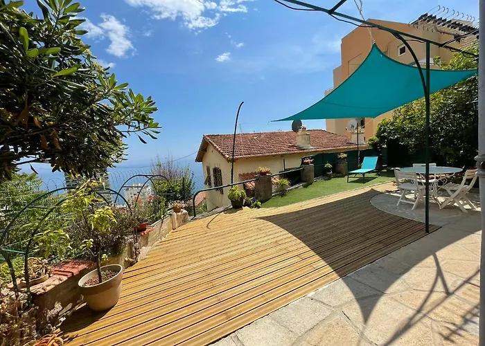 Maison Avec Jardin, Vue Mer Aux Portes De Monaco